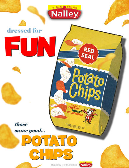 Red Seal Potato Chips Poster